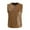 Brown, variant on SCSAlgin Men`s Faux Leather Vest Adjustable Motorcycle Biker Sleeveless Jacket Waistcoat