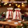 thumbnail image 6 of Pakyozj 36 Pcs Velvet Ribbon Bows for Christmas Tree – Clip-On Style, Pre-Tied Use | Perfect Xmas Ornaments for Garland, Wreath, Indoor & Outdoor Decor 5 x 7 Inches, 6 of 7