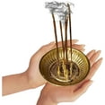 thumbnail image 4 of Brass Incense Sticks Holder Agarbatti Stand with Ash Catcher Hold 5 Stick Gift for Home, Gold, 4 of 4