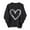 Black, variant on Turilly Women's Valentine's Day Printed Pullovers Fashion Ladies Round Neck Fall Printing Sweatshirts Long Sleeved Black L