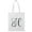 White, variant on Letter H Flower Bouquet 3 Tote Bag - Image by Shutterstock, One Size Cotton Canvas Tote Bag