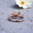 thumbnail image 4 of JEWELRYTREASURE 7 mm Heart Shape Moissanite Ring Rose Gold Plated Engagement Ring Solitaire Handmade Jewelry Valentine's Day Gift for Lover, 4 of 4