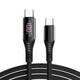 thumbnail image 2 of AICase 100W USB-C to USB-C Cable 100W Fast Charger Type-C Charging Data Cord LED Display Cable, 2 of 13