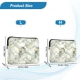 thumbnail image 4 of FORMRS 13-13.3 inch Laptop Sleeve Case Soft Carrying Quilted Computer Bag Cover, Gray Marble Pattern, 4 of 7