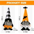 thumbnail image 3 of 2 Pack Halloween Gnomes Plush Decor,Handmade Witch Swedish Tomte Gnome Nisse Scandinavian Ornaments Elf Dwarf for Home Halloween Day Party Table Decorations Gift, 3 of 8
