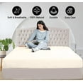 thumbnail image 3 of 1000 Thread Count 3 Piece (1- Fitted Sheet + 2- Pillow cover) Quality 27 Inch Deep Pocket 100% Egyptian Cotton Color Ivory Solid Size Twin, 3 of 6
