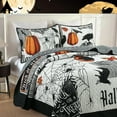 thumbnail image 5 of 3 Pcs Festive Halloween Themed Quilt Bedspread Set with Pumpkin and Ghost Pattern ME500, 5 of 9