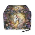 thumbnail image 2 of TSOVTHRID Vintage White Horse Garden Print 4 Slice Toaster Polyester Covers Heat-Resistant Kitchen Small Appliance Dust Cover Fingerprint Protection Kitchen Machine Protector, 2 of 8
