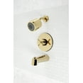 thumbnail image 2 of Kingston Brass KB6692EX Elinvar Polished Brass Tub and Shower Faucet Set with Cross Handle, 2 of 6