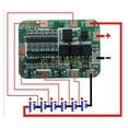 thumbnail image 3 of 5S 12A/6S15A 18V 24V Lithium Protection Board For 5/6 Pack 18650 PCB BMS Li-ion Battery Cell Module ,Long Lasting, 3 of 5
