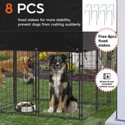 BingoPaw Playpen Welded Wire Dog Kennel W/ Cover, 4.2 ft. x 4 ft. x 4.4 ft