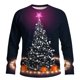 thumbnail image 2 of Amzcrzy Sudadera Para Hombre Con Estampado Navideño, Informal, De Manga Larga Y Cuello Redondo, Color Morado, Talla S, 2 of 5