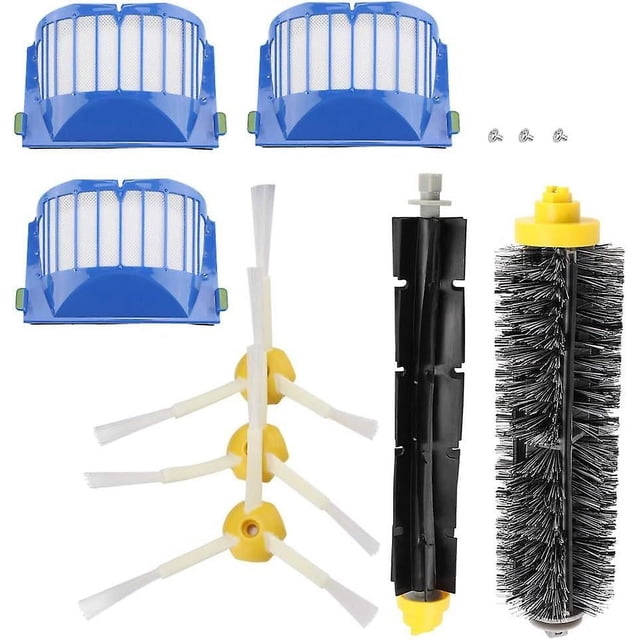 Cepillos batidores flexibles de cerdas, cepillos laterales armados, Kit de accesorios de repuesto para Irobot serie 600