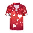 thumbnail image 3 of Lovzfmll Pajama Set for Women, Valentine's Milk Silk Pajama Set, Short Sleeve Collared Top & Shorts, Soft & Comfortable Watermelon Red-A, S, 3 of 8