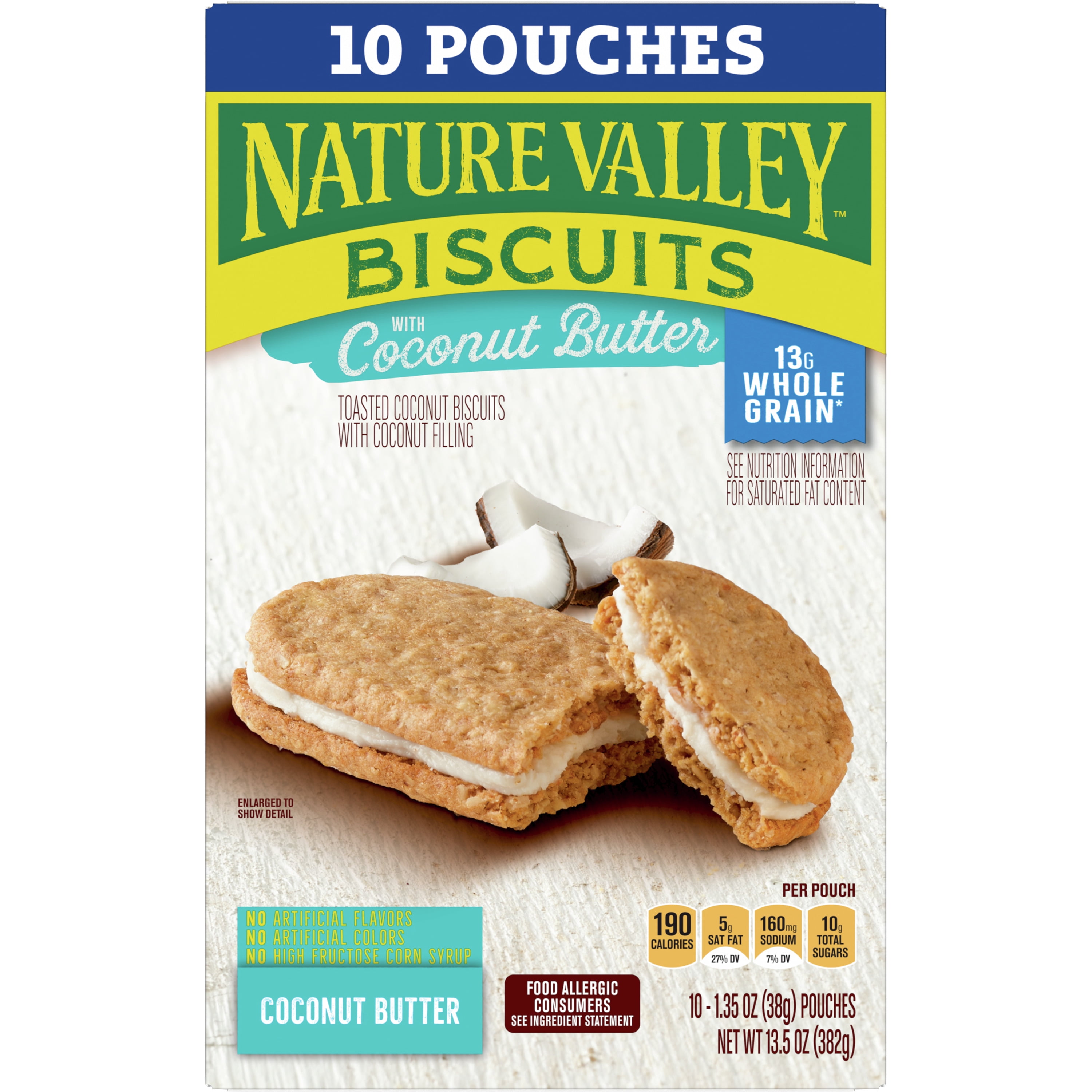 Buy Nature Valley Biscuit Sandwiches, Coconut Butter, Snack Value Pack, 10 ct Online at Lowest