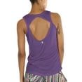 thumbnail image 3 of icyzone Yoga Tops Activewear Workout Clothes Open Back Fitness Racerback Tank Tops for Women, 3 of 8