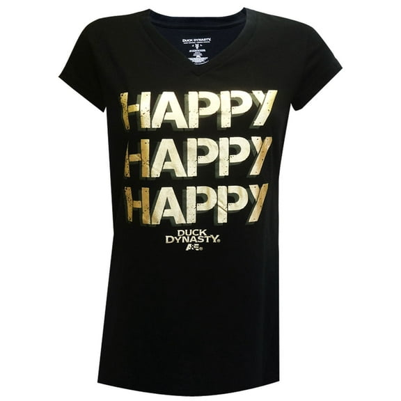 MJC Womens Duck Dynasty Happy Happy Happy Night Shirt (Medium)
