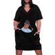 thumbnail image 1 of Vestido Shakir-Faceless de manga larga para mujer, traje colgante con bolsillo, traje de graduación de verano, 1 of 6