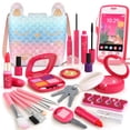 thumbnail image 1 of Kit de maquillaje simulado Woumserta, juguete con forma de sirena para niñas de 3 a 5 años, 1 of 7
