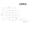 thumbnail image 5 of Lorca 11.18" x 9.84" Subway Lava Stone Mosaic Floor and Wall Tile in White (Pack of 9), 5 of 6
