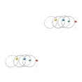 thumbnail image 2 of Guardoinrt Ensemble de 4 Cordes Instrument de Musique Pièce de Rechange Vibration Professionnelle Guitare pour Enfants Blanc U12 2Ensemble, 2 of 6
