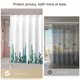 thumbnail image 4 of Cortina de ducha para baño, tela impermeable para inodoro, resistente a perforaciones, sin restricciones, cortina de bloqueo de alta gama, cortina de puerta divisoria de ducha, 4 of 5