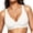 White, variant on Womens Wireless Jelly Bra Plus Size Supportive Full Coverage Comfortable No Underwire Bras