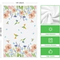 thumbnail image 6 of SOME THING Anemone Flower Hummingbird Kitchen Towels Dish Towels, 18x26 Inch Seasonal Spring Summer Wild Floral Holiday Decoration Hand Towels Set of 2, 6 of 6