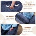 thumbnail image 6 of JONPONY 83" Loveseat Sofa,Cloud Couch for Living Room,Comfy Love Seat with Double Cushion,2 Pillows,Removable Cover for Bedroom, Apartment and Office,Blue, 6 of 11