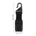 thumbnail image 2 of HEALEEP Car Back Seat Storage Hook Sleek Black ABS for Vehicle Organization 1Pcs, 2 of 8