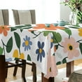 thumbnail image 5 of Yayeee Tablecloths 54" x 72" Rectangle Wrinkle Resistant Party Table Cover, Retro Colorful Flowers, 5 of 8