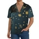 thumbnail image 1 of Fotbe North American Bald Eagle Camisa Estampada de Manga Corta para Hombre, Casual de Verano, Estilo Playero, Sin Arrugas-Small, 1 of 5