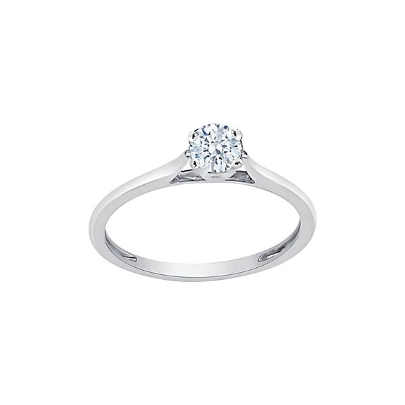Diamond Solitaire Engagement Ring in 14K Gold (1/3 cttw) (I-Color, SI3-I1 Clarity)