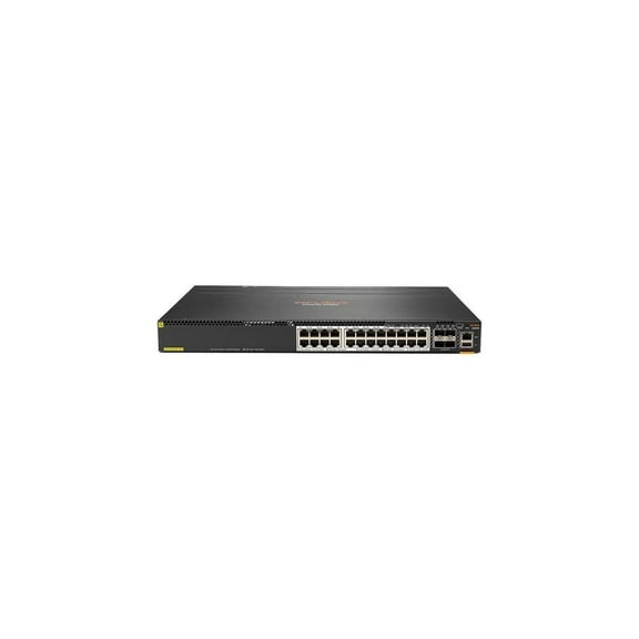 HPE Aruba 6300M - Switch - L3 - managed - 24 x 1/2.5/5/10GBase-T   4 x 1 Gigabit / 10 Gigabit / 25 Gigabit / 50 Gigabit SFP56 (uplink / stacking) - front and side to back - rack-mountable - PoE  (1440 W)