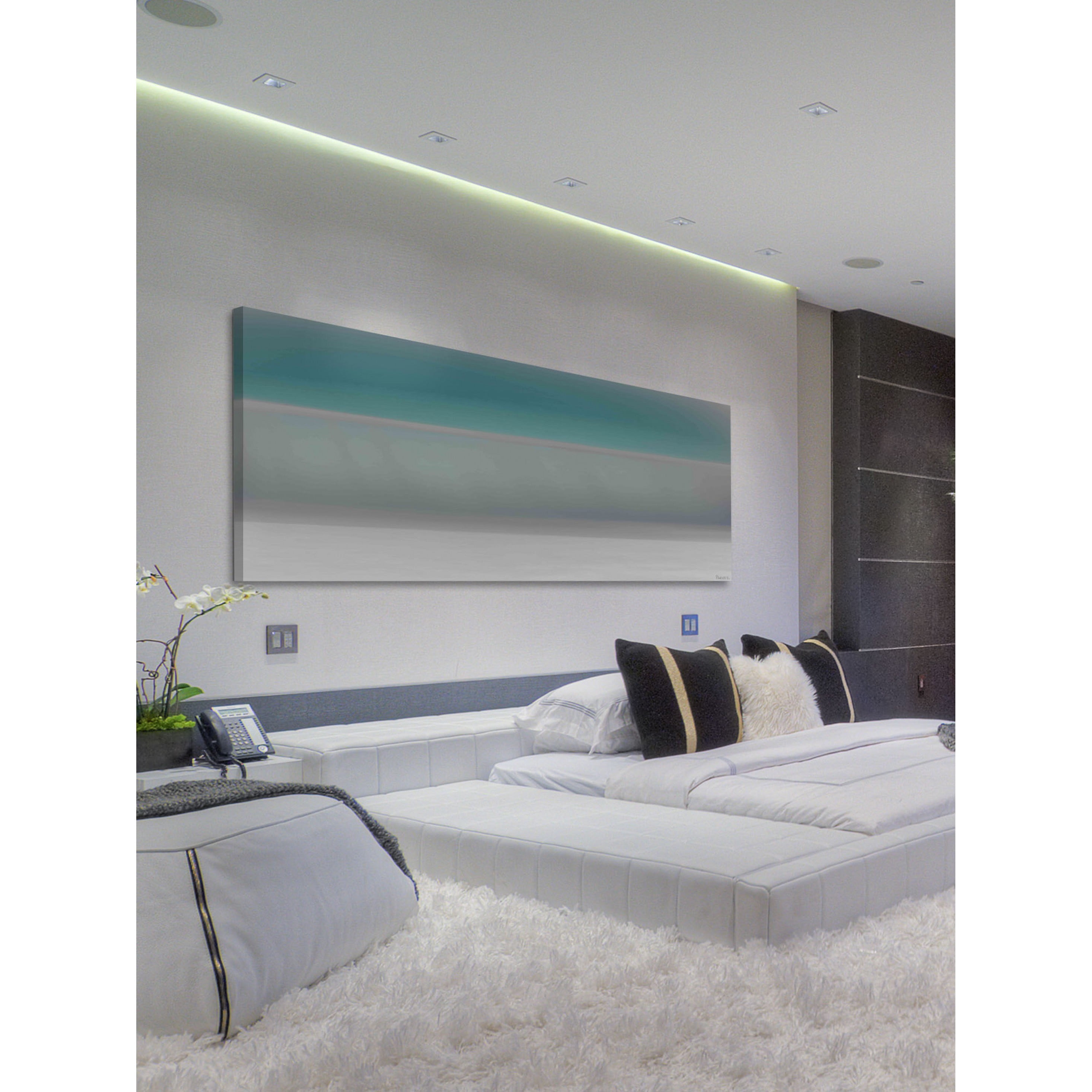 Parvez Taj  - "Overcast" Print on Canvas 30 x 10