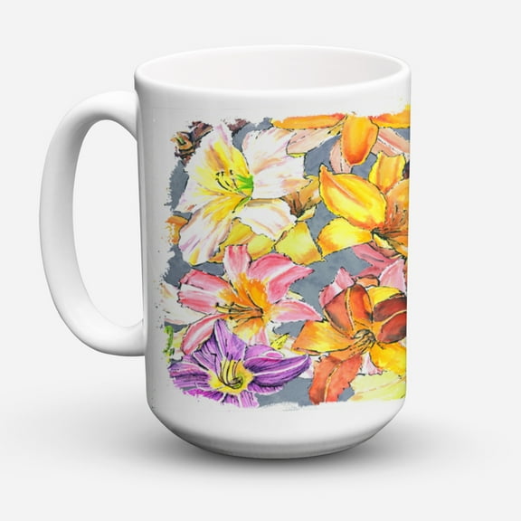 Day Lillies Coffee Mug 15 oz