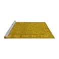 thumbnail image 2 of Ahgly Company Machine Washable Indoor Rectangle Oriental Yellow Traditional Area Rugs, 5' x 8', 2 of 4