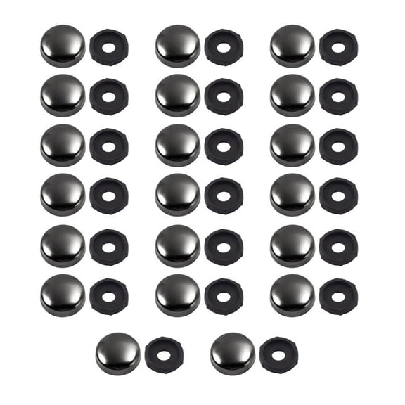 20Pcs Screws Caps Flat Advertisement Nail Fittings Decorative Nail Screw Cover