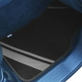 thumbnail image 4 of FH Group Carpet Liners Car Floor Mats with Faux Leather Stripes - Full Set, 4 of 5