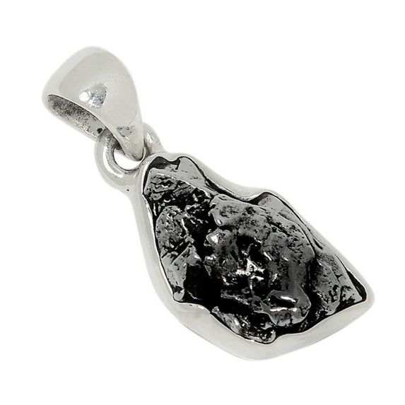 Natural Meteorite Campo Del Cielo - Argentina 925 Silver Pendant ALLP-20979