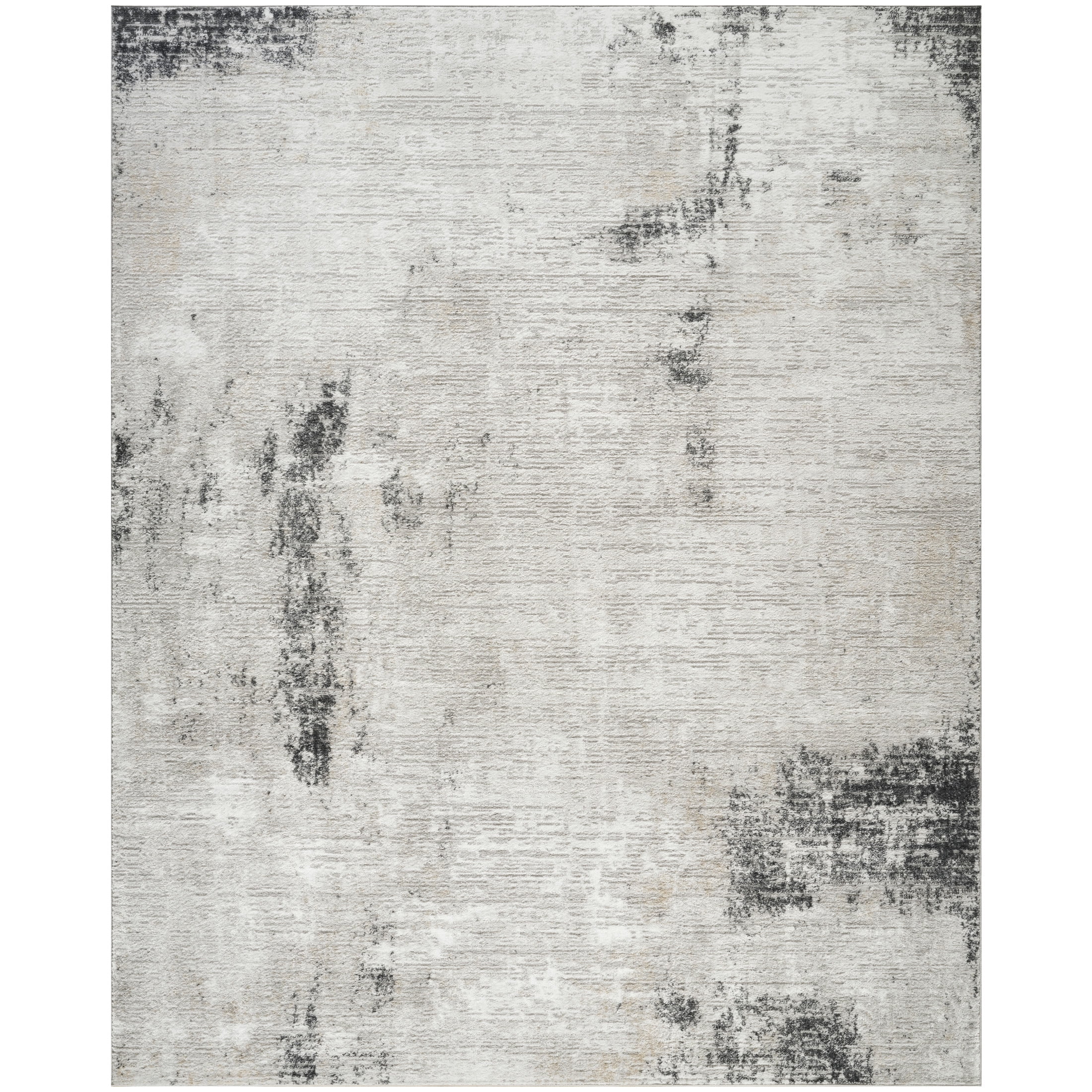 Nourison Dekor 7'10" x 9'10" Grey Charcoal Modern Indoor Rug