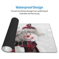 thumbnail image 4 of Balery Christmas Snowman With Hat Mouse Pad ,15.8x29.5 In Large Gaming Mouse Pad Desk Mat Long Non-Slip Rubber Stitched Edges,Waterproof Mousepad Desk Mat For Gamer Office Home, 4 of 9
