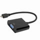thumbnail image 1 of Adaptador de video micro hd mi a vga, confuente de alimentación para 4b, soporte 1080p, hdcp, enchufe chapado en Oro de 24k, Transmisorio de Alta Definición, Plug and Play,, 1 of 7