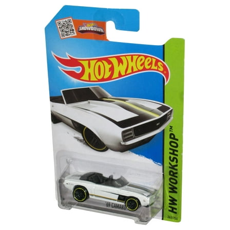 Hot Wheels HW Workshop (2013) White '69 Camaro Car Toy 241/250