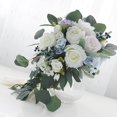 thumbnail image 2 of facefd Bridal Bouquet Handmade Silk Flower for Valentine'S Day French Wedding, 2 of 5