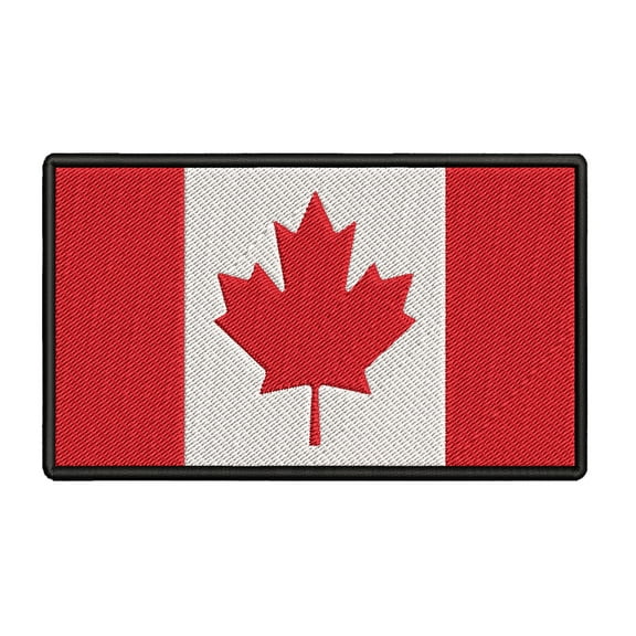 Canada Flag Embroidered Iron-on Patch