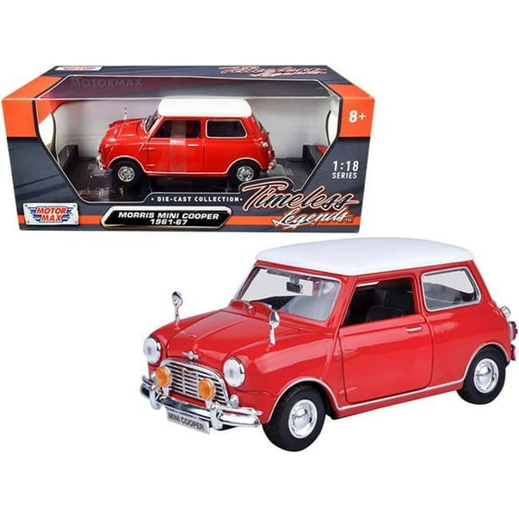 Blue Mini Cooper 1:18 Scale Die-Cast Vehicle