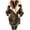 Khaki, variant on Lindreshi Winter Coats for Women 2025 Trendy Fashion Womens Warm Faux Coat Cardigan Winter Solid Long Sleeve Outerwear