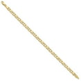 thumbnail image 2 of 10k Yellow Gold Bracelet 4 mm 8 in Double Link with Hearts Charm, 2 of 6