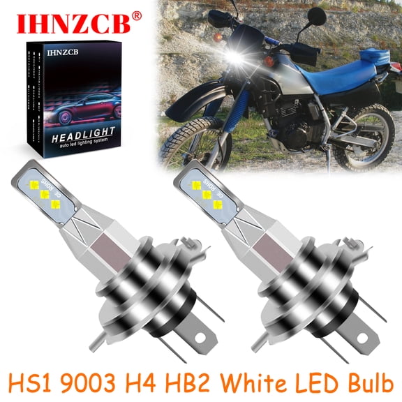 IHNZCB for Kawasaki KL250/KLR250 1985-2005 2X HS1 9003 H4 HB2 LED Headlights Bulb 55W White LXB,Motorcycle Light,Y76